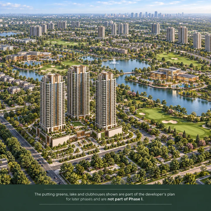 Abhee City Urban Glenn planned township with golf putting greens and lake